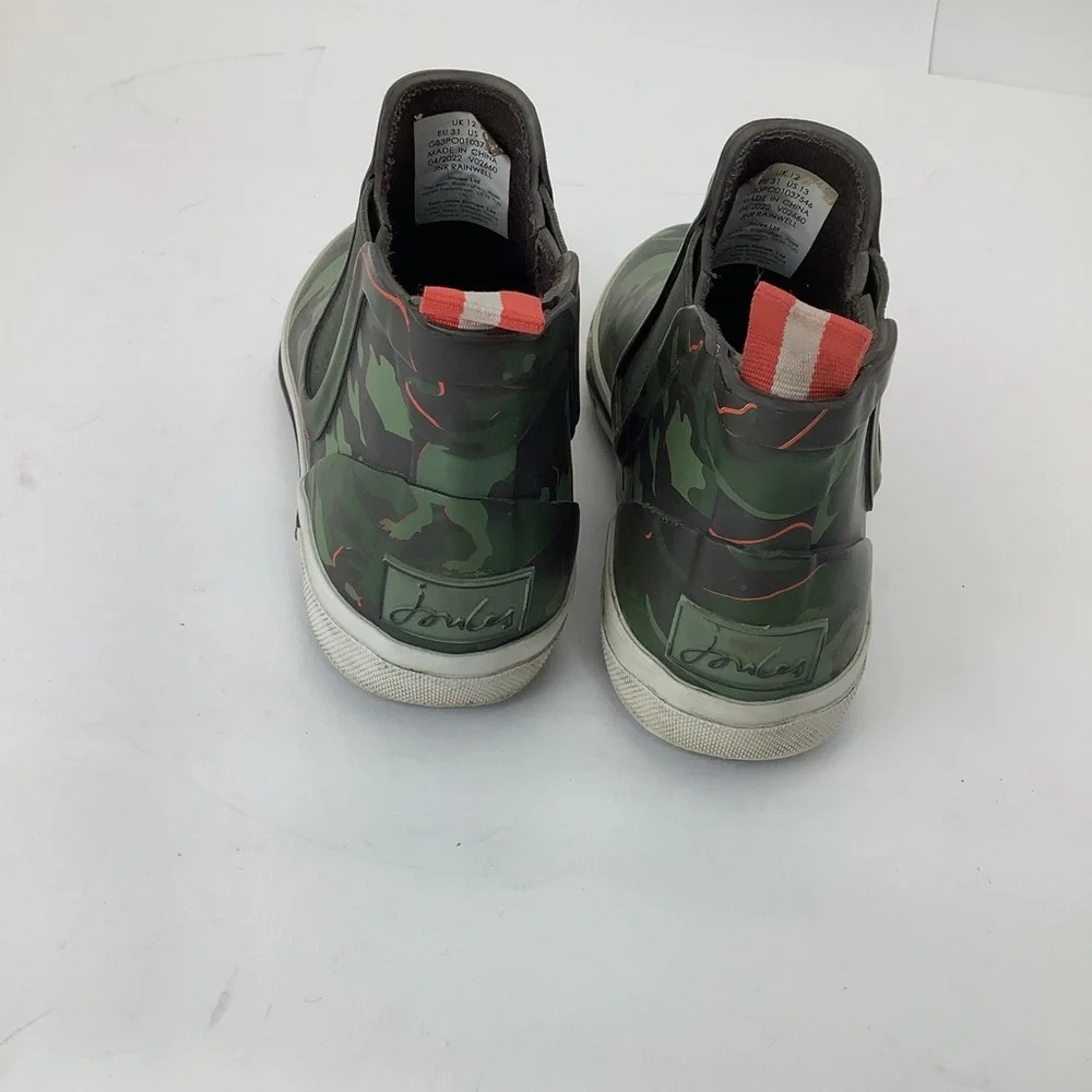 Joules Rainwell‎ Kids Camo Rain Boots size 12 kids
